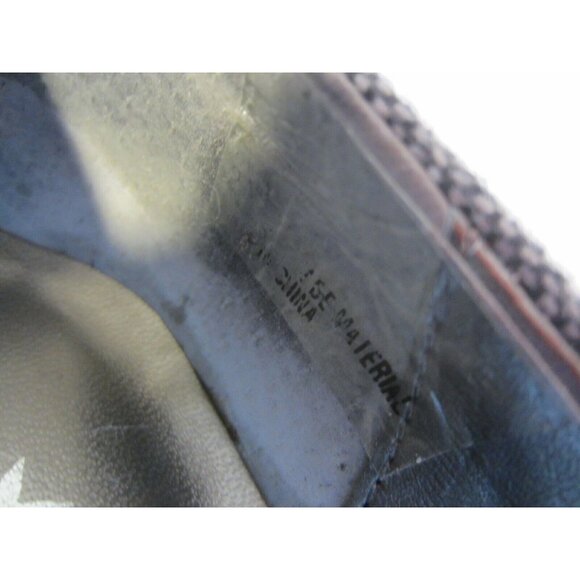 CINDERELLA BOSTON gray heather fabric black bow platform heel shoes 5 M - Picture 7 of 9